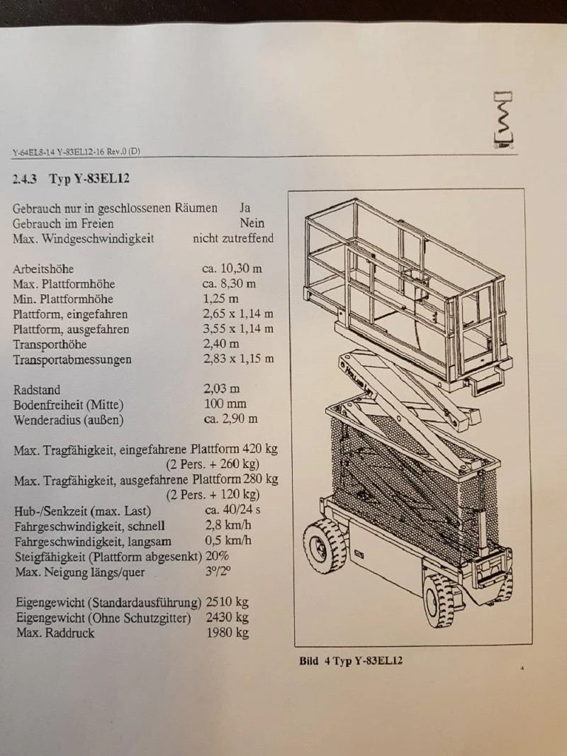 Автовишка Друга марка Holland Lift Y-83EL12, снимка 15 - Индустриална техника - 21455335