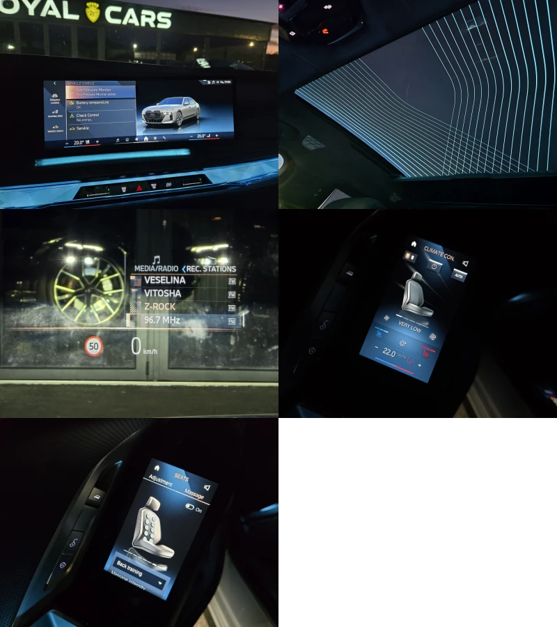 BMW i7 M60* TV* LANG* M Shadow line* 21 M Wheels* Individ, снимка 17 - Автомобили и джипове - 52398723