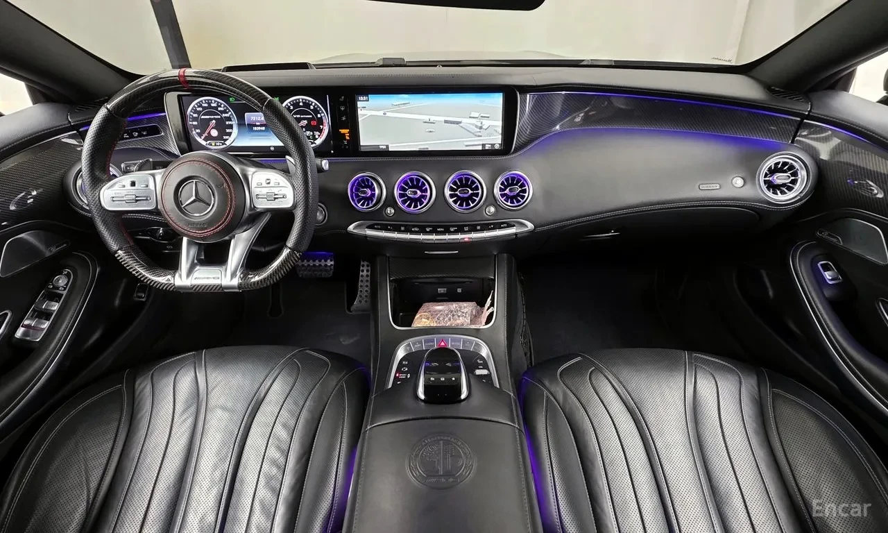 Mercedes-Benz S 63 AMG 4MATIC COUPE / BURMESTER / 360 / HUD / DISTRONIC, снимка 8 - Автомобили и джипове - 54647129