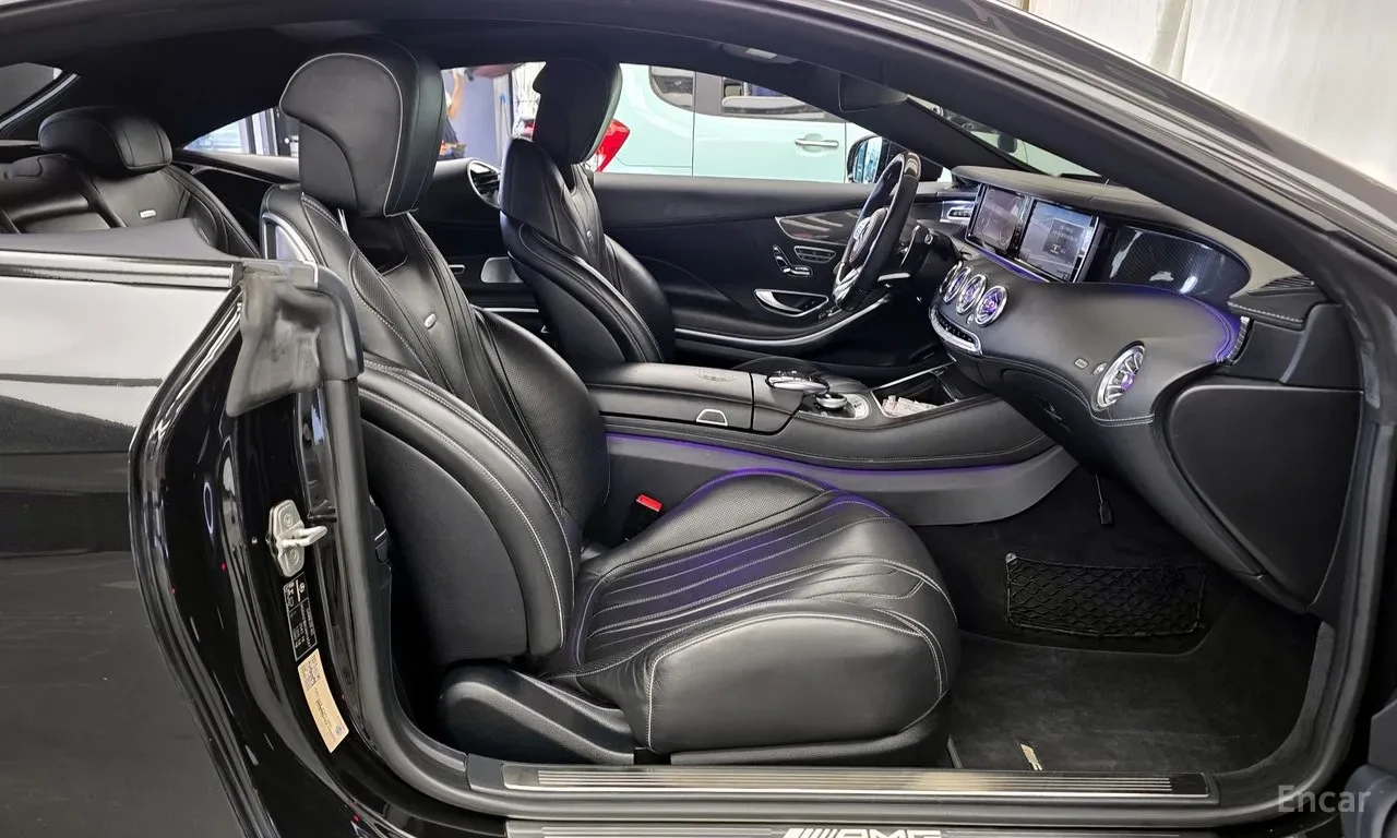 Mercedes-Benz S 63 AMG 4MATIC COUPE / BURMESTER / 360 / HUD / DISTRONIC, снимка 14 - Автомобили и джипове - 54647129