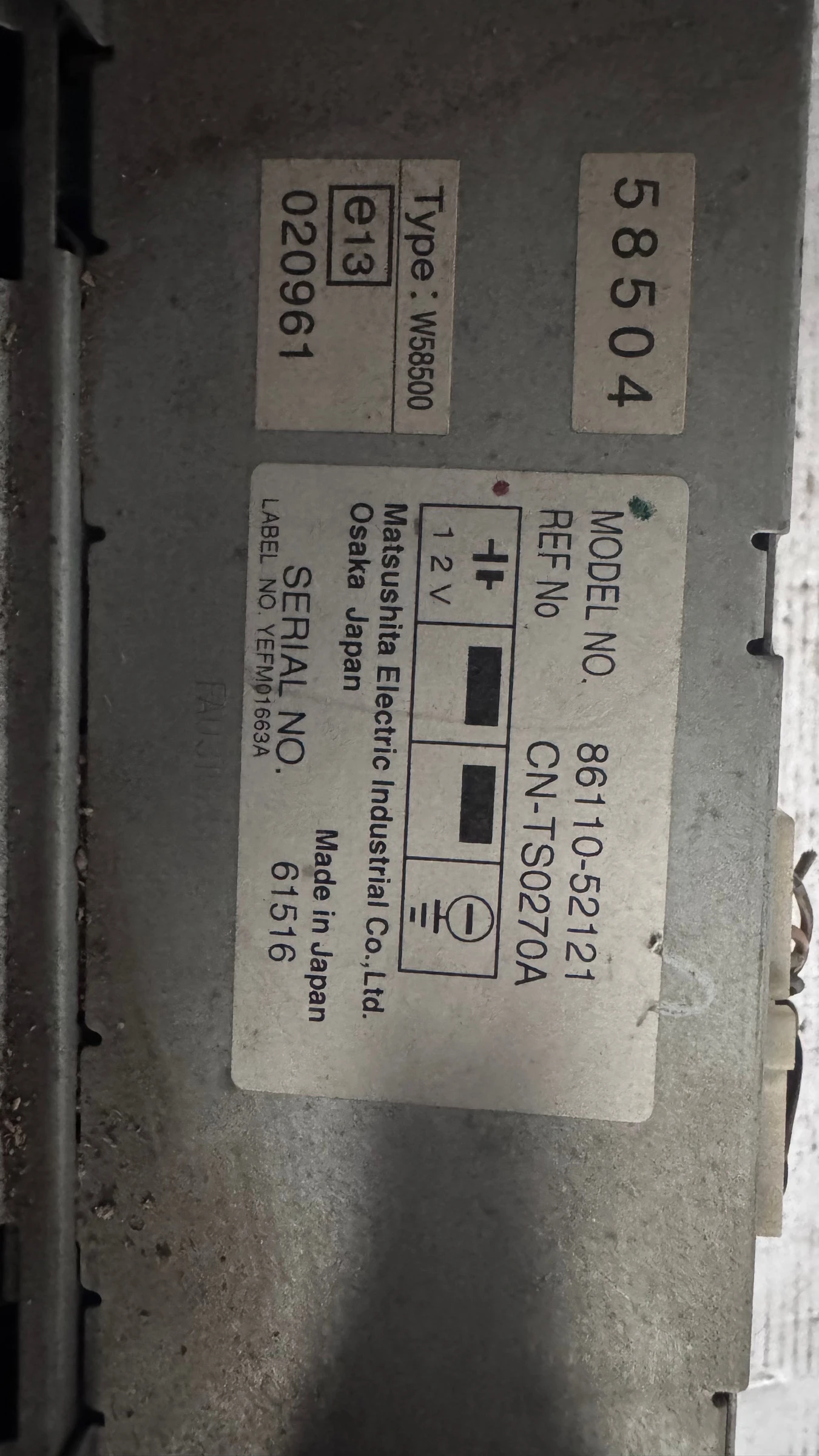   /  /  a Toyota Verso - 86110-52121 / CN-TS0270A | Mobile.bg   2