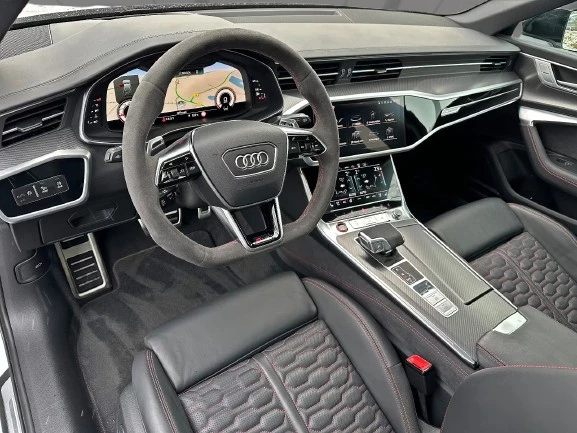 Audi Rs6 Avant Performance Quattro = Black Optic = Гаранция, снимка 9 - Автомобили и джипове - 54970522