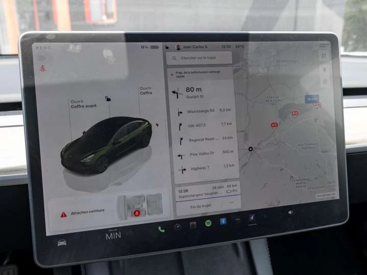 Tesla Model 3 NAVIGATION/ PANORAMIC ROOF / LEATHER/ ONLY 65 KMS, снимка 16 - Автомобили и джипове - 54027988