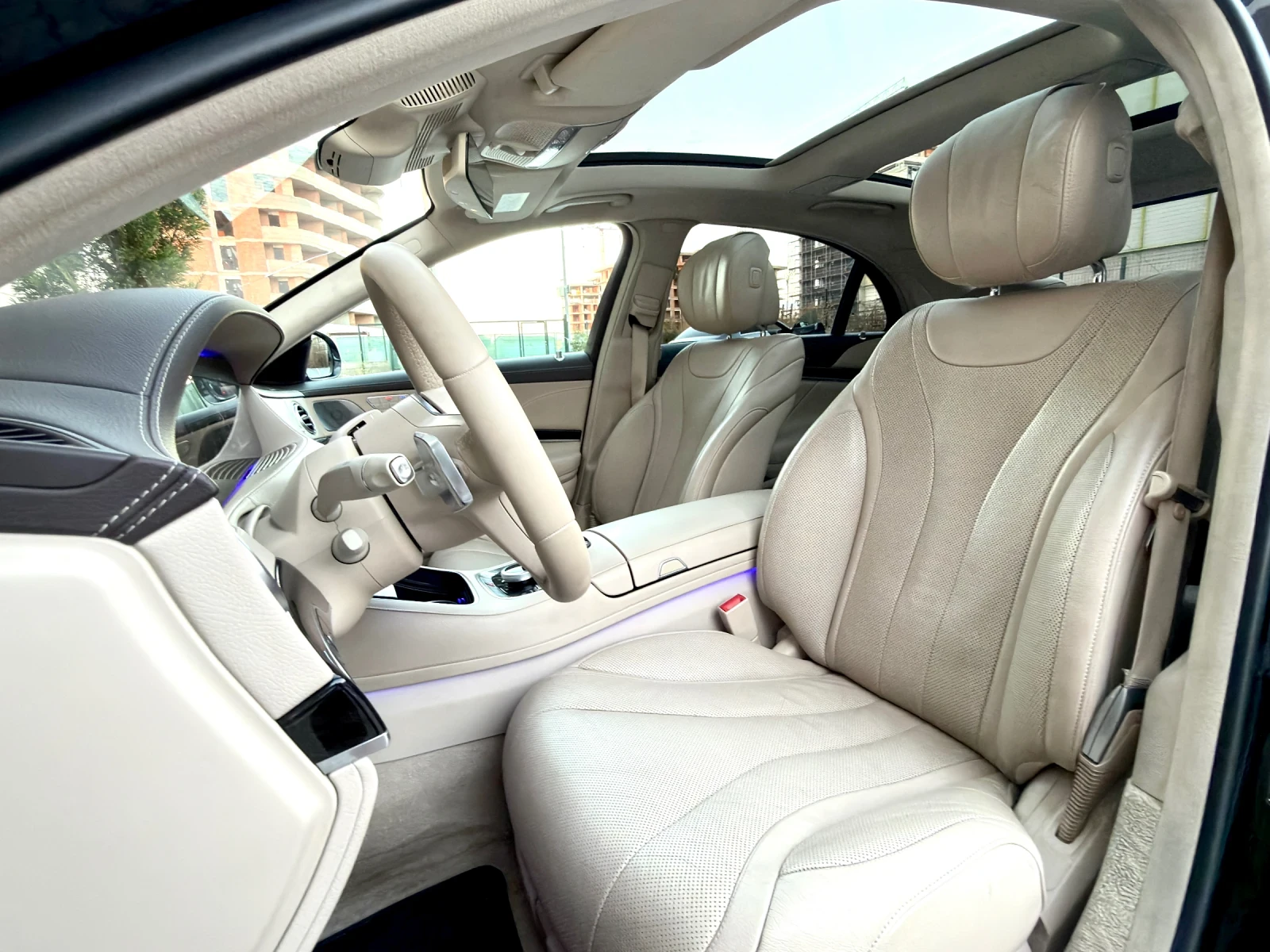 Mercedes-Benz S 400 D Long 9G 4Matic Facelift Panorama Лизинг Гаранция, снимка 7 - Автомобили и джипове - 55754572
