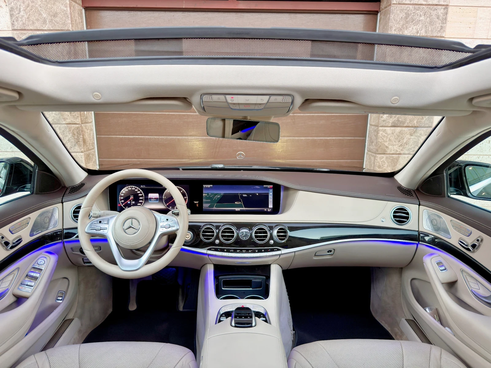Mercedes-Benz S 400 D Long 9G 4Matic Facelift Panorama Лизинг Гаранция, снимка 9 - Автомобили и джипове - 55754572