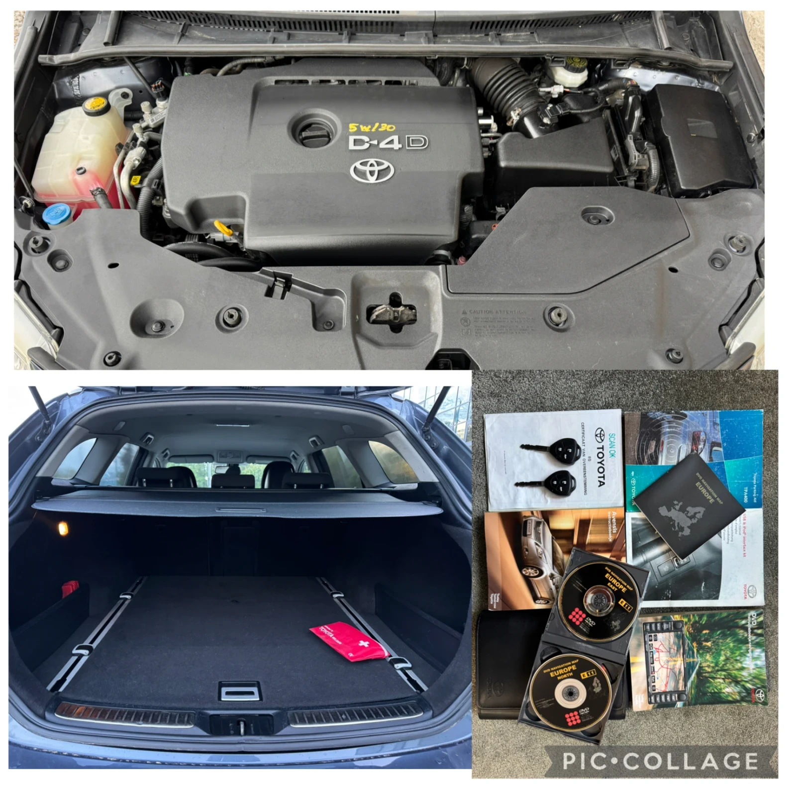 Toyota Avensis 2.0d4d Navi DVD Klimatronic Euro 5, снимка 17 - Автомобили и джипове - 54386853