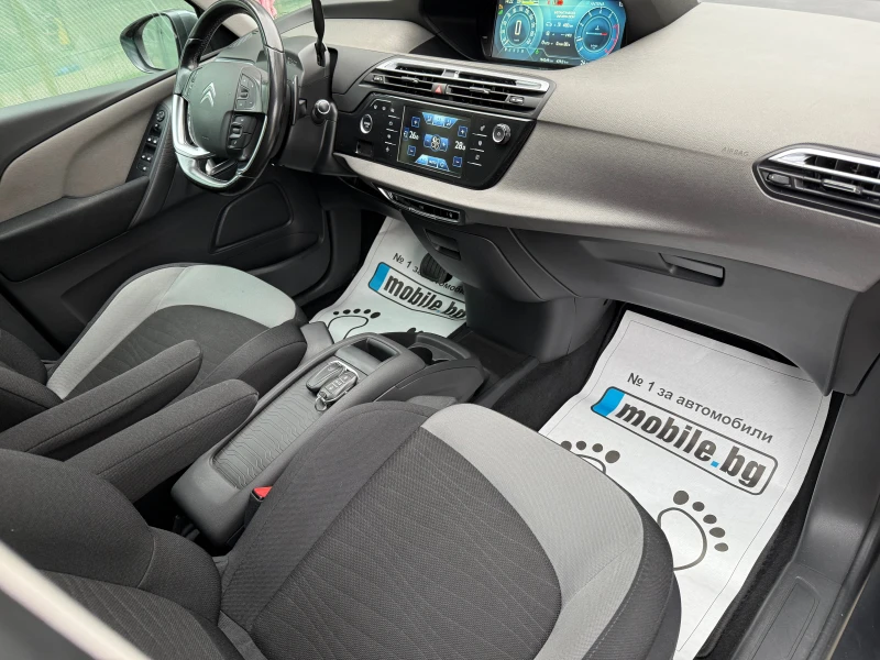 Citroen Grand C4 Picasso 1.6i АВТОМАТИК 7-МЕСТА КАМЕРА KEYLESS NAVI EURO-6, снимка 13 - Автомобили и джипове - 51935415
