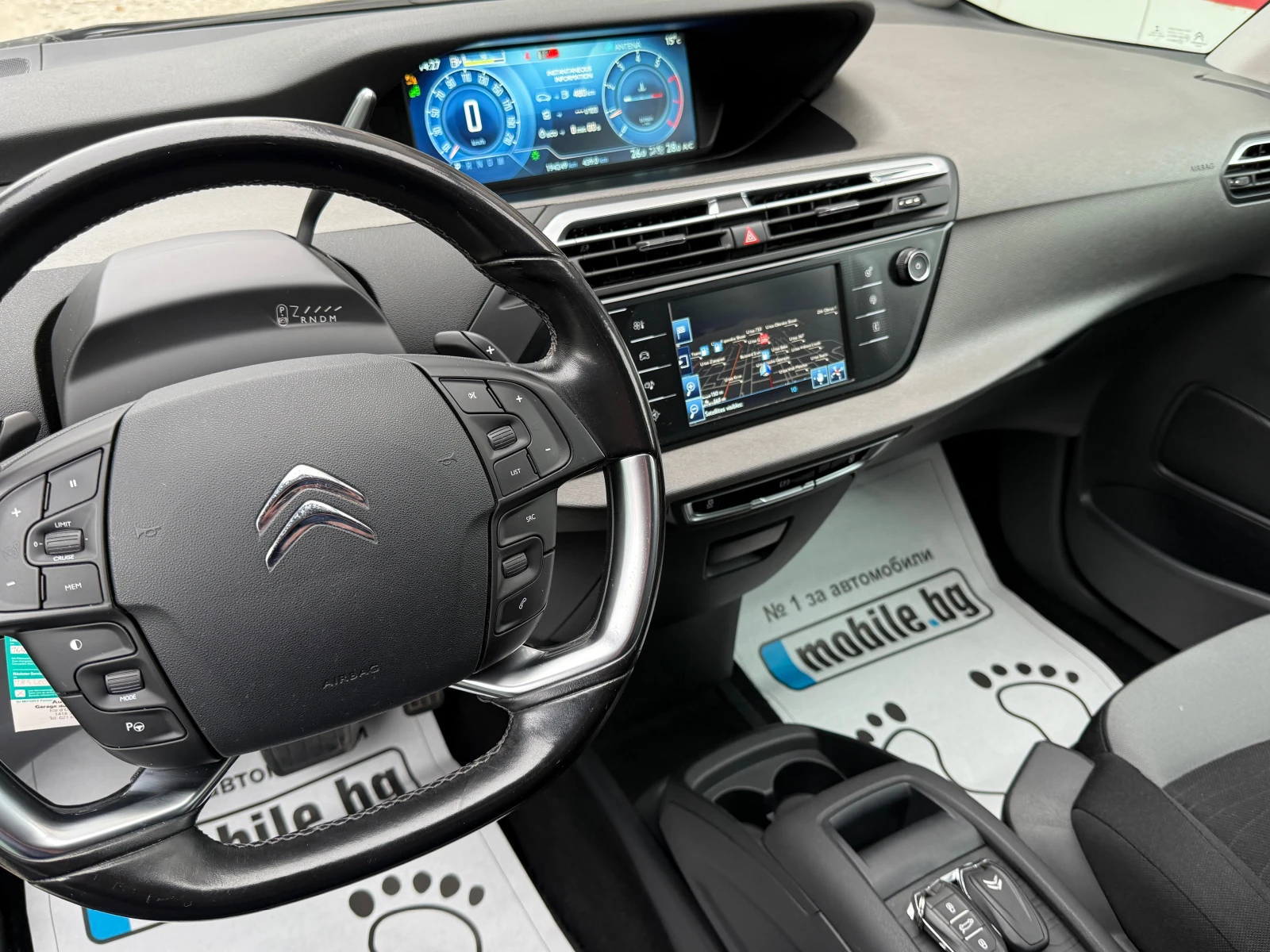 Citroen Grand C4 Picasso 1.6i  7-  KEYLESS NAVI EURO-6 | Mobile.bg   16