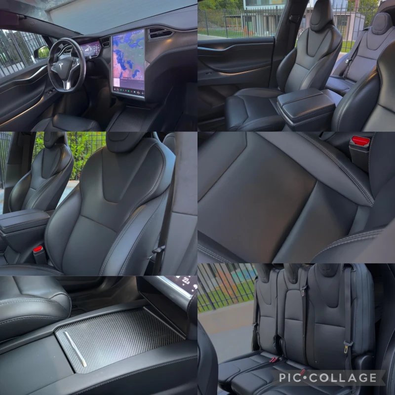 Tesla Model X 100D/ 7 Места/Европейска/Black Edition Self Drive, снимка 14 - Автомобили и джипове - 47440020