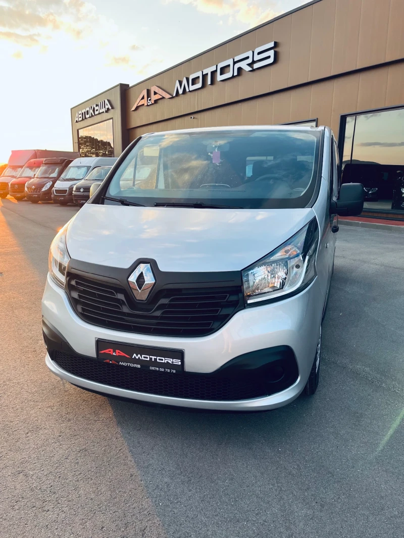 Renault Trafic 9-МЕСТА;ДЪЛГА БАЗА;КЛИМАТИК;НАВИГАЦИЯ;Euro6, снимка 3 - Бусове и автобуси - 47221152