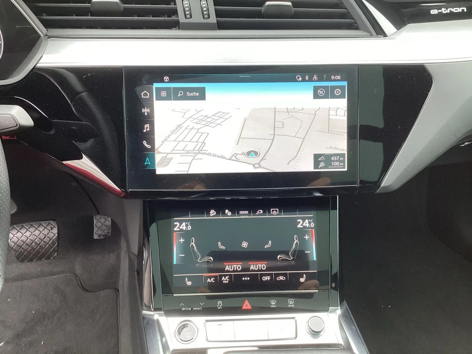 Audi E-Tron SB 55/408HP/S-LINE 2X/MATRIX/СЕРТИФИКАТ/NAVI/193h, снимка 11 - Автомобили и джипове - 54220981