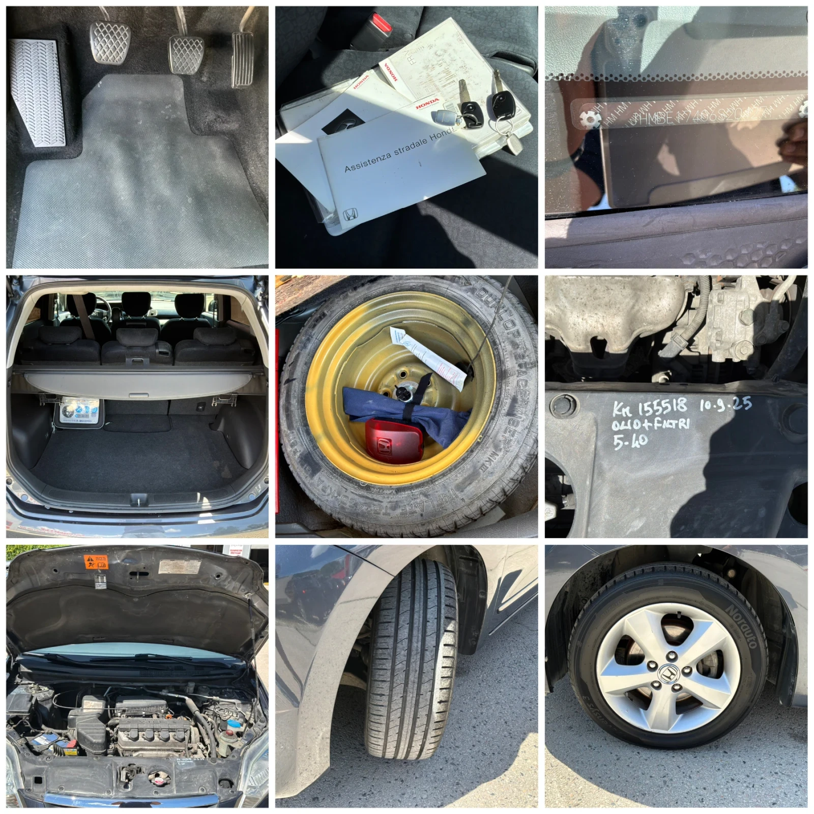 Honda Fr-v 1.7i 125к.с 158000км. Внос Италия , снимка 16 - Автомобили и джипове - 54712153