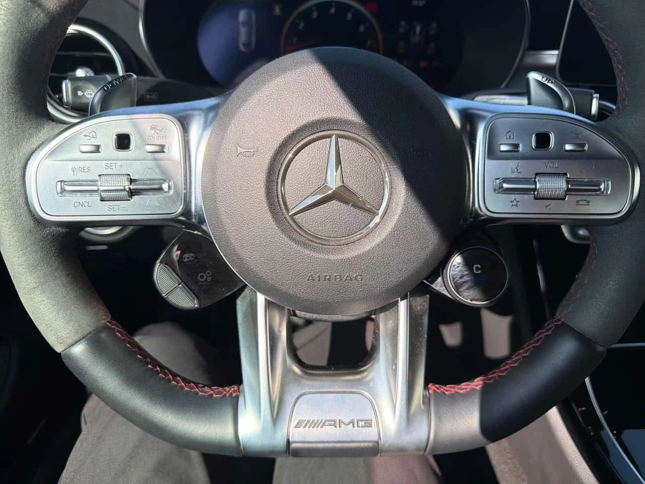 Mercedes-Benz C 43 AMG * ДИСТРОНИК * BURMESTER * HUD * 360 , снимка 13 - Автомобили и джипове - 55648297