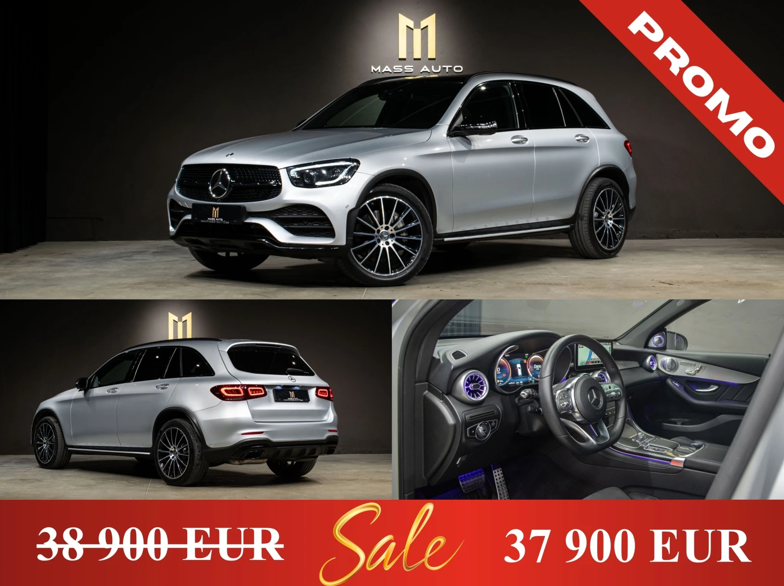 Mercedes-Benz GLC 400 d/AMG/4Matic/Airmatic/Пълна Сервизна История