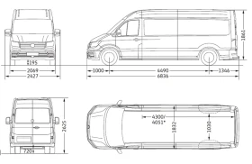 Обява за продажба на VW Crafter 50 Kasten L 13.6 m3 TDI задно ~52 800 лв. - изображение 11