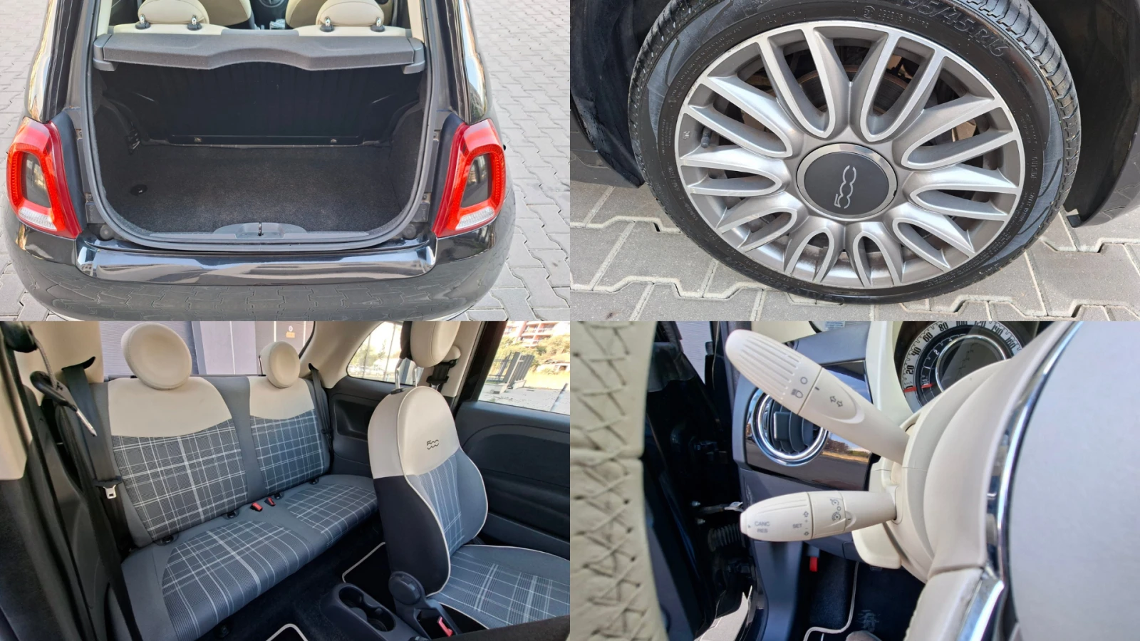Fiat 500 1.2 / 69 к.с. 71000КМ, снимка 14 - Автомобили и джипове - 56155090