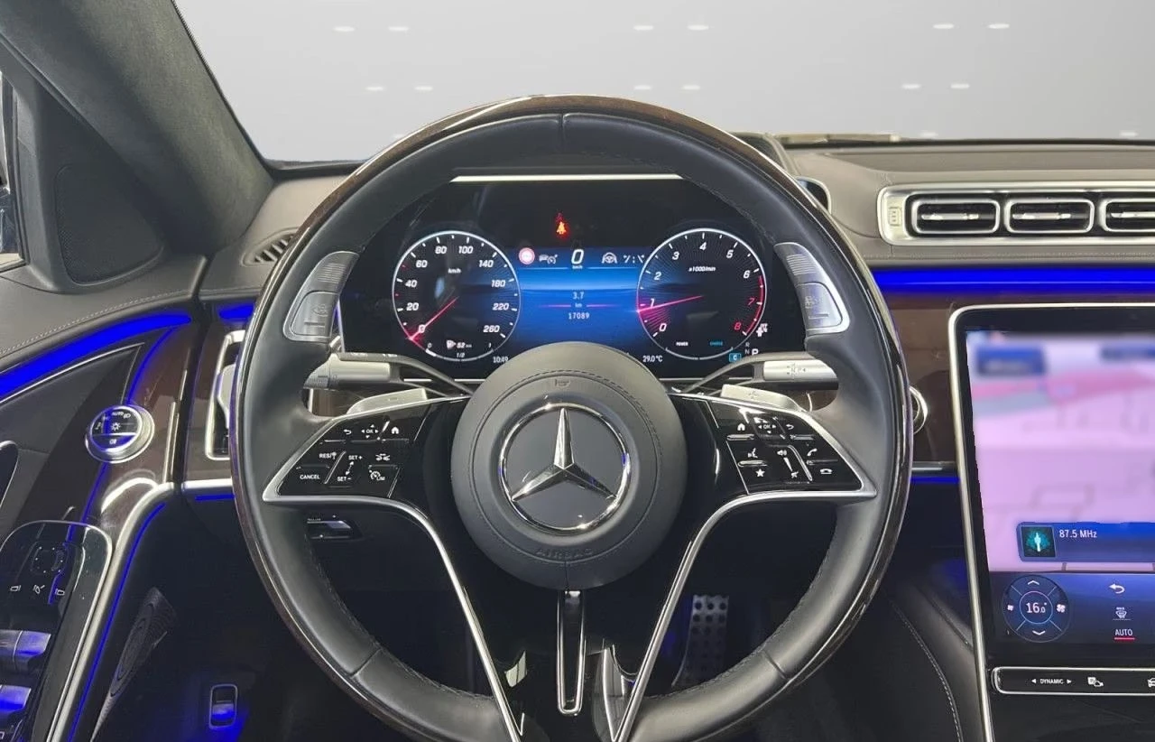 Mercedes-Benz S 580 LONG / AMG / 4M / EXCLUSIVE / TV / HUD / PANO/ 360, снимка 11 - Автомобили и джипове - 55911503