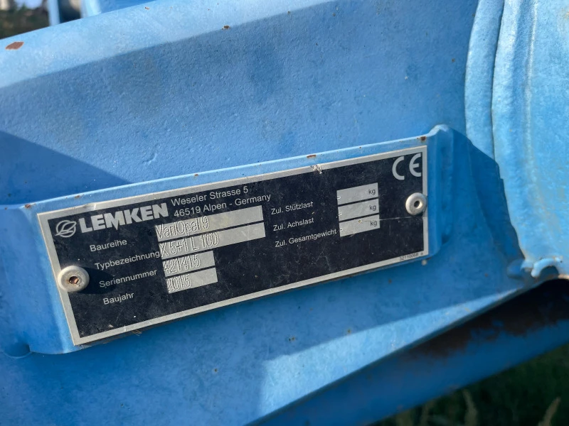 Плуг Lemken VariOpal 9, снимка 7 - Селскостопанска техника - 49277169