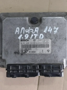 55185365  компютър двигател ALFA ROMEO 147 1.9 JTD    Bosch 0 281 010 332, снимка 1 - Части - 47958191