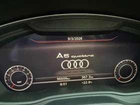 Audi A5 45 TFSI quattro S line, B&O, KEYLESS GO, реални км, снимка 14