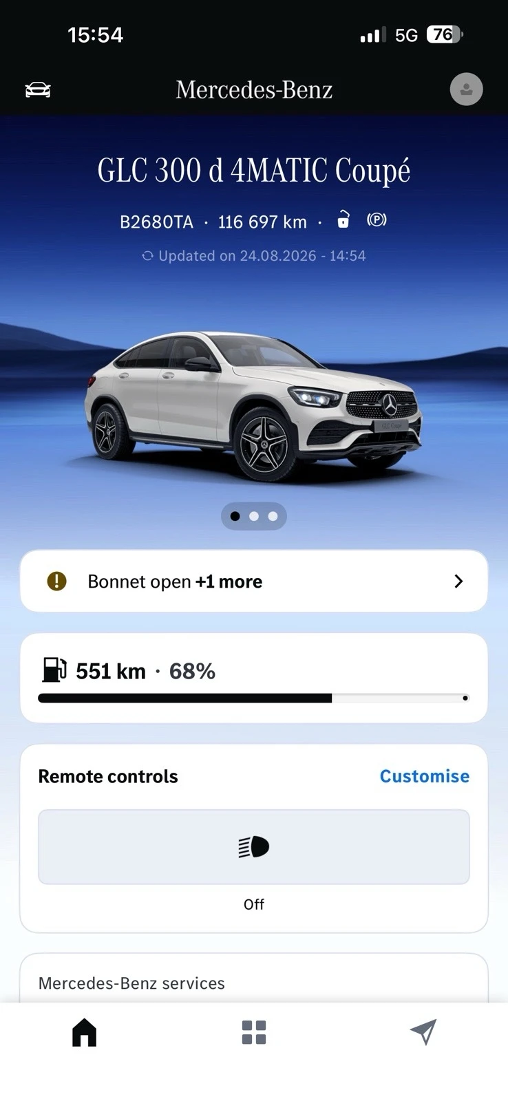 Mercedes-Benz GLC 300 Coupe 4M AMG line - от Първи собственик, снимка 11 - Автомобили и джипове - 55823816