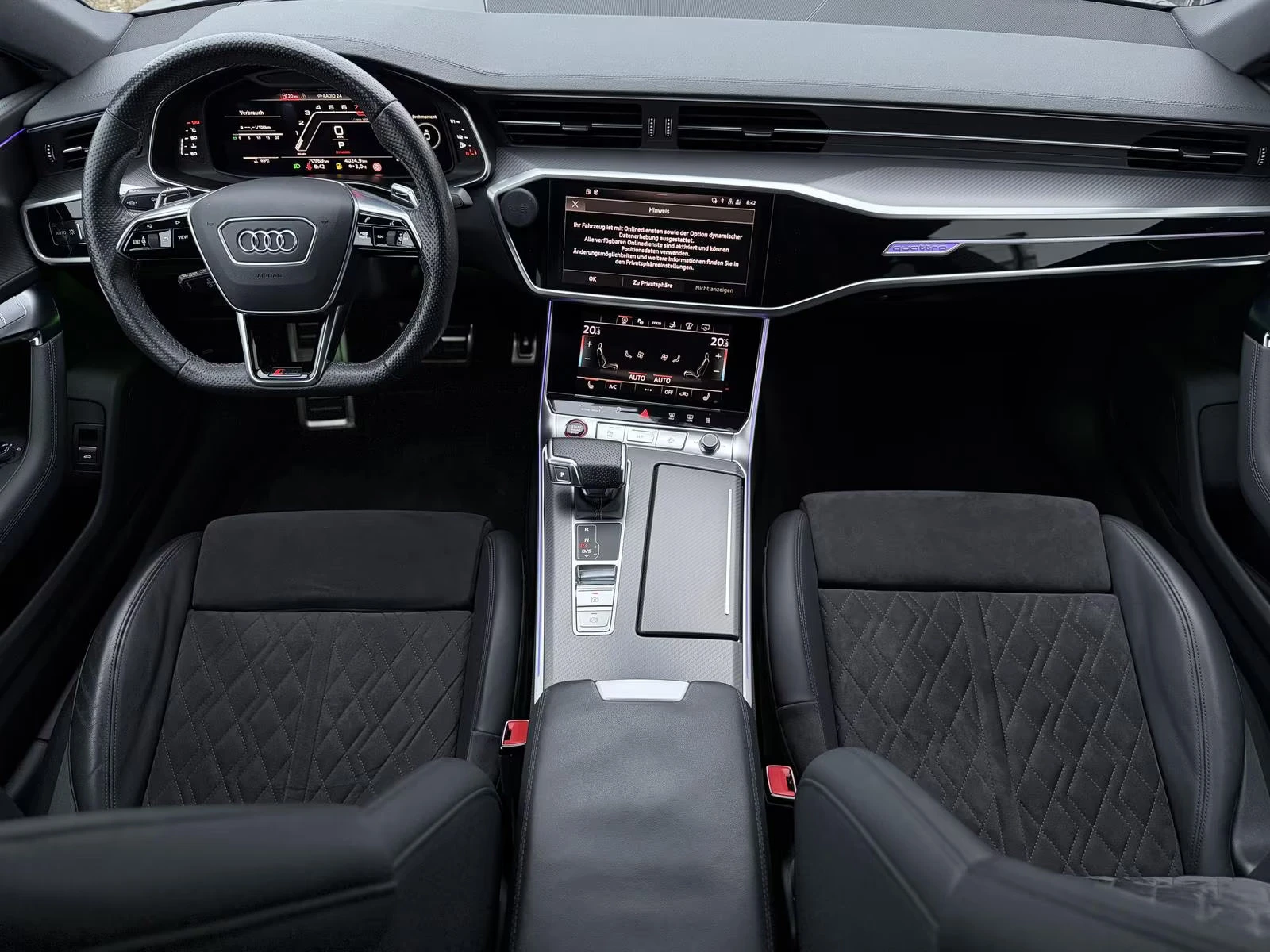 Audi Rs7 QUATTRO/600HP/HUD/360/SOFTCLOSE/ACC/496z, снимка 11 - Автомобили и джипове - 55087540