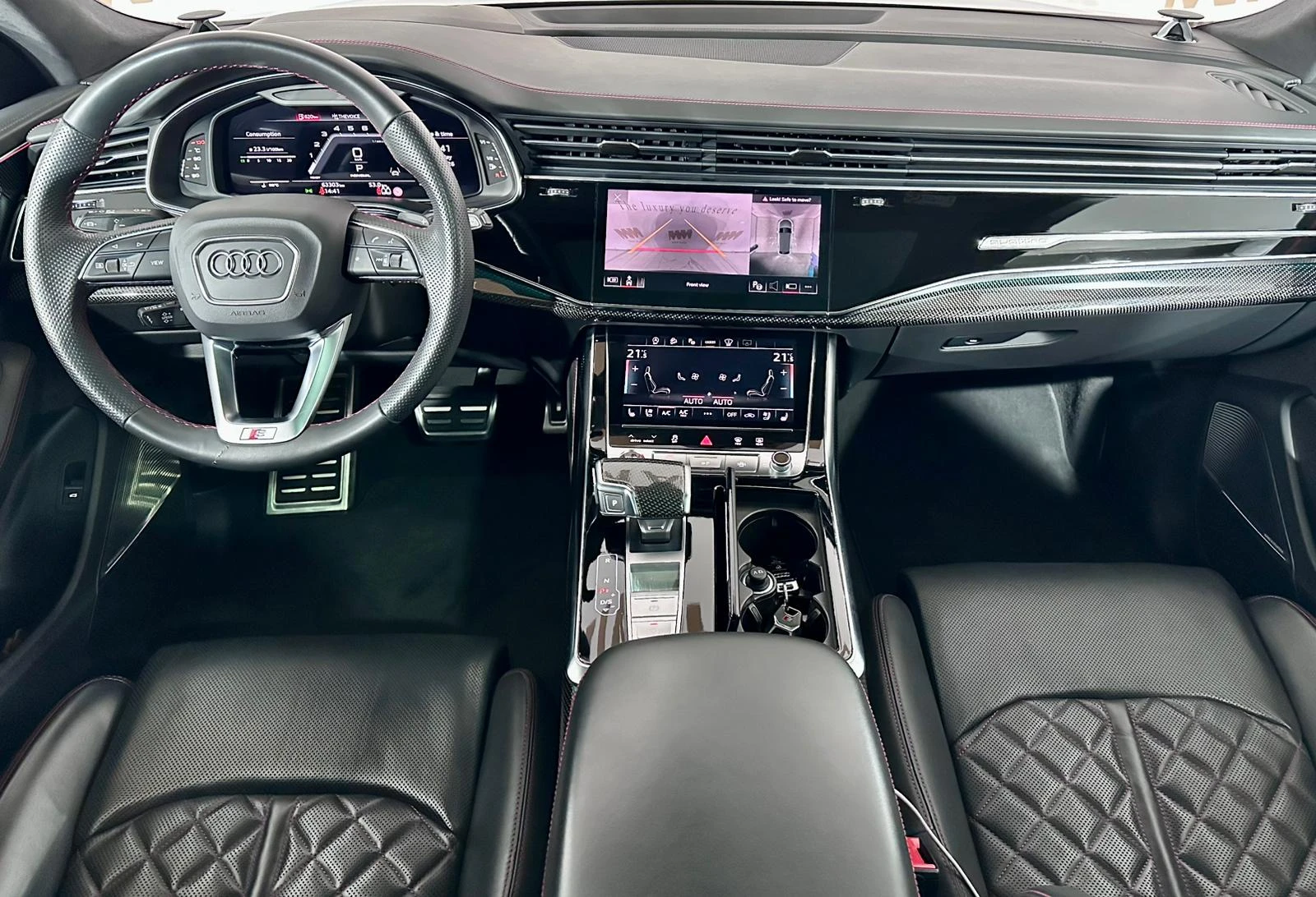 Audi SQ8 TFSi Quattro* 3D B&O* HuD* Carbon* Full* Гаранция, снимка 9 - Автомобили и джипове - 54028567