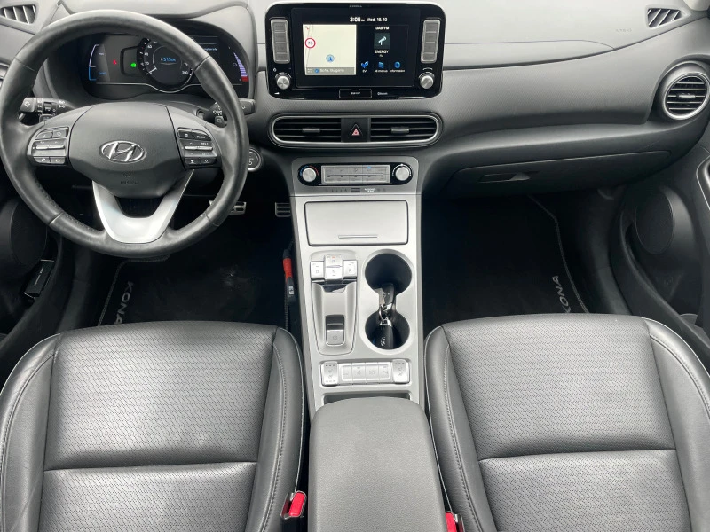 Hyundai Kona 64kWh+ Head Up+ Krell+ Blue Drive+ Термопомпа, снимка 14 - Автомобили и джипове - 42697571