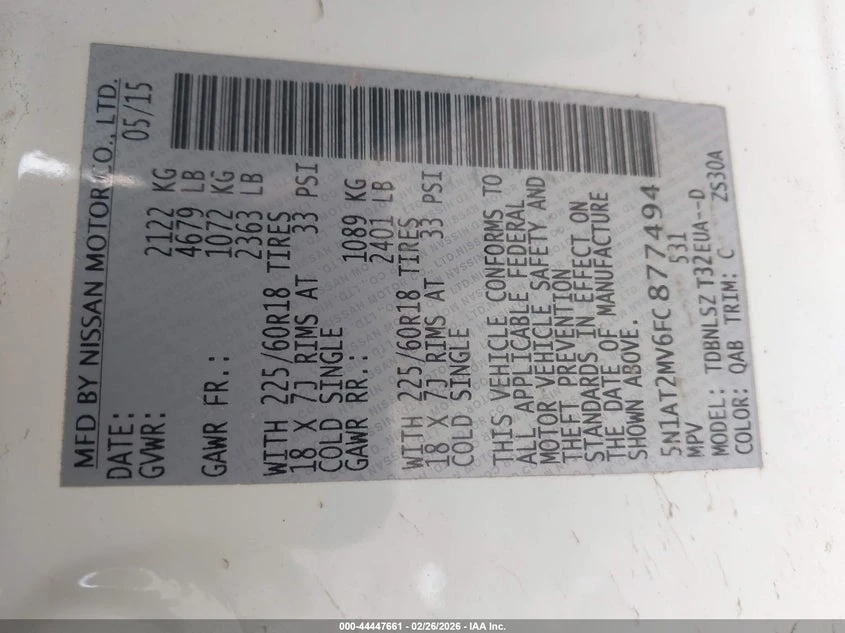 Nissan Rogue 2.5l Sl, снимка 9 - Автомобили и джипове - 54256657