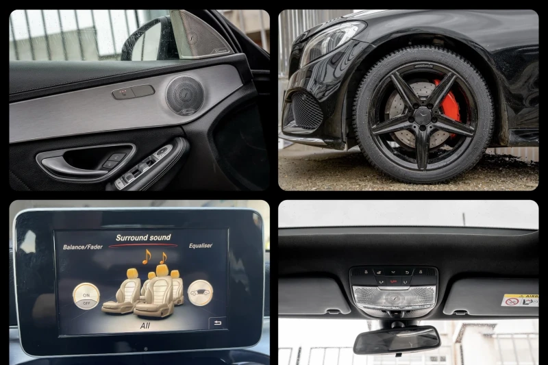Mercedes-Benz C 220 BlueTEC-AMG-PANORAMA-BURMESTER-AVANTGARDE-ПОДГРЕВ, снимка 9 - Автомобили и джипове - 53092959