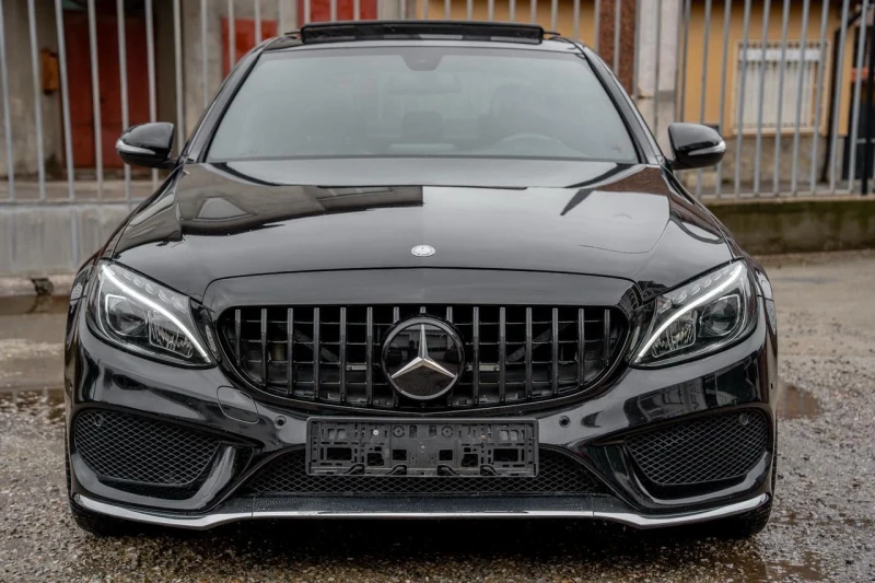 Mercedes-Benz C 220 BlueTEC-AMG-PANORAMA-BURMESTER-AVANTGARDE-ПОДГРЕВ, снимка 2 - Автомобили и джипове - 53092959