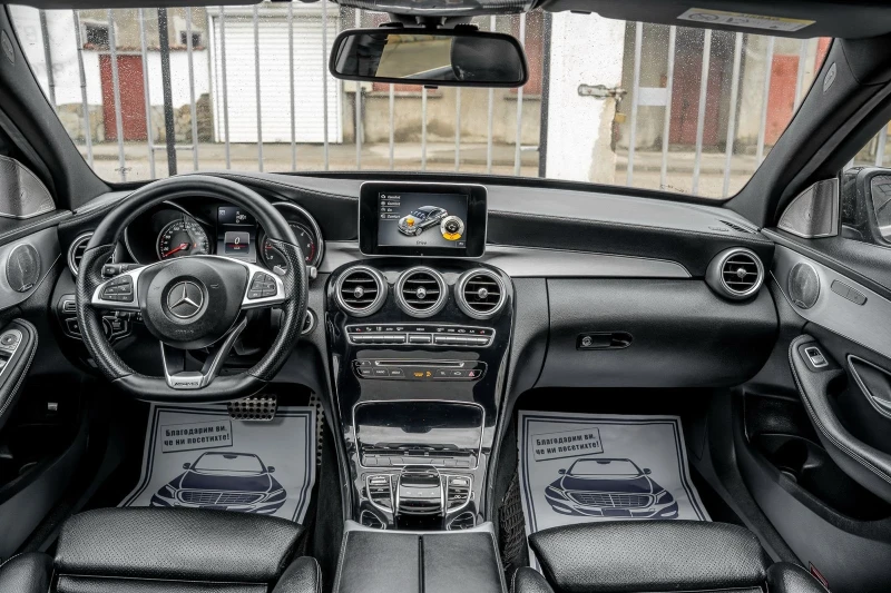 Mercedes-Benz C 220 BlueTEC-AMG-PANORAMA-BURMESTER-AVANTGARDE-ПОДГРЕВ, снимка 12 - Автомобили и джипове - 53092959