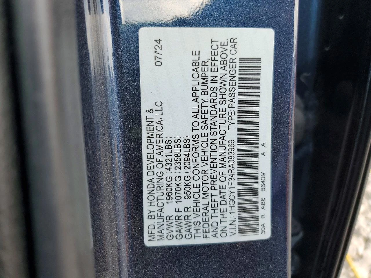 Honda Accord 1.5l Ex* CARFAX* РЕАЛНИ КИЛОМЕТРИ* , снимка 12 - Автомобили и джипове - 54543382