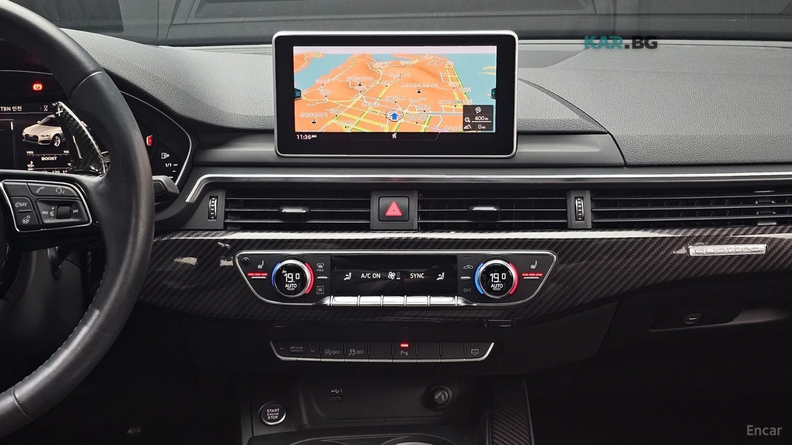 Audi A5 QUATTRO* SLINE* 45TFSI* DISTRONIC* HUD* SUNROOF* , снимка 11 - Автомобили и джипове - 55087058