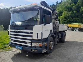 Scania 94 Самосвал с Кран, , , снимка 1 - Камиони - 46018867