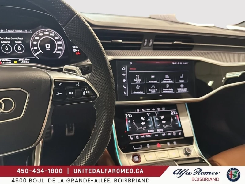 Audi Rs6 * PERFORMANCE, CARBON PKG, OPTIC PKG * CARFAX * БЕ, снимка 16 - Автомобили и джипове - 52997546