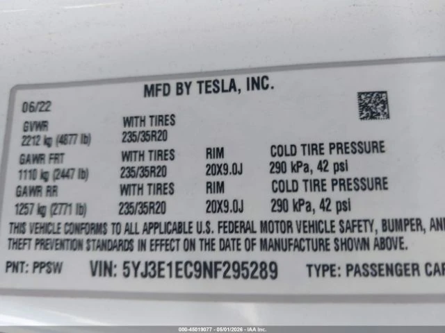 Tesla Model 3 PERFORMANCE* DUAL MOTOR* AWD, снимка 9 - Автомобили и джипове - 55175480