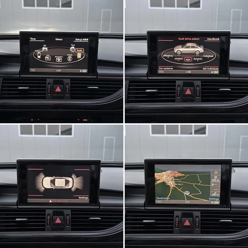 Audi A6 3.0TDI/ RS6 OPTIC/ 3xTV/ CARBON/ ALCANTARA, снимка 14 - Автомобили и джипове - 53143246