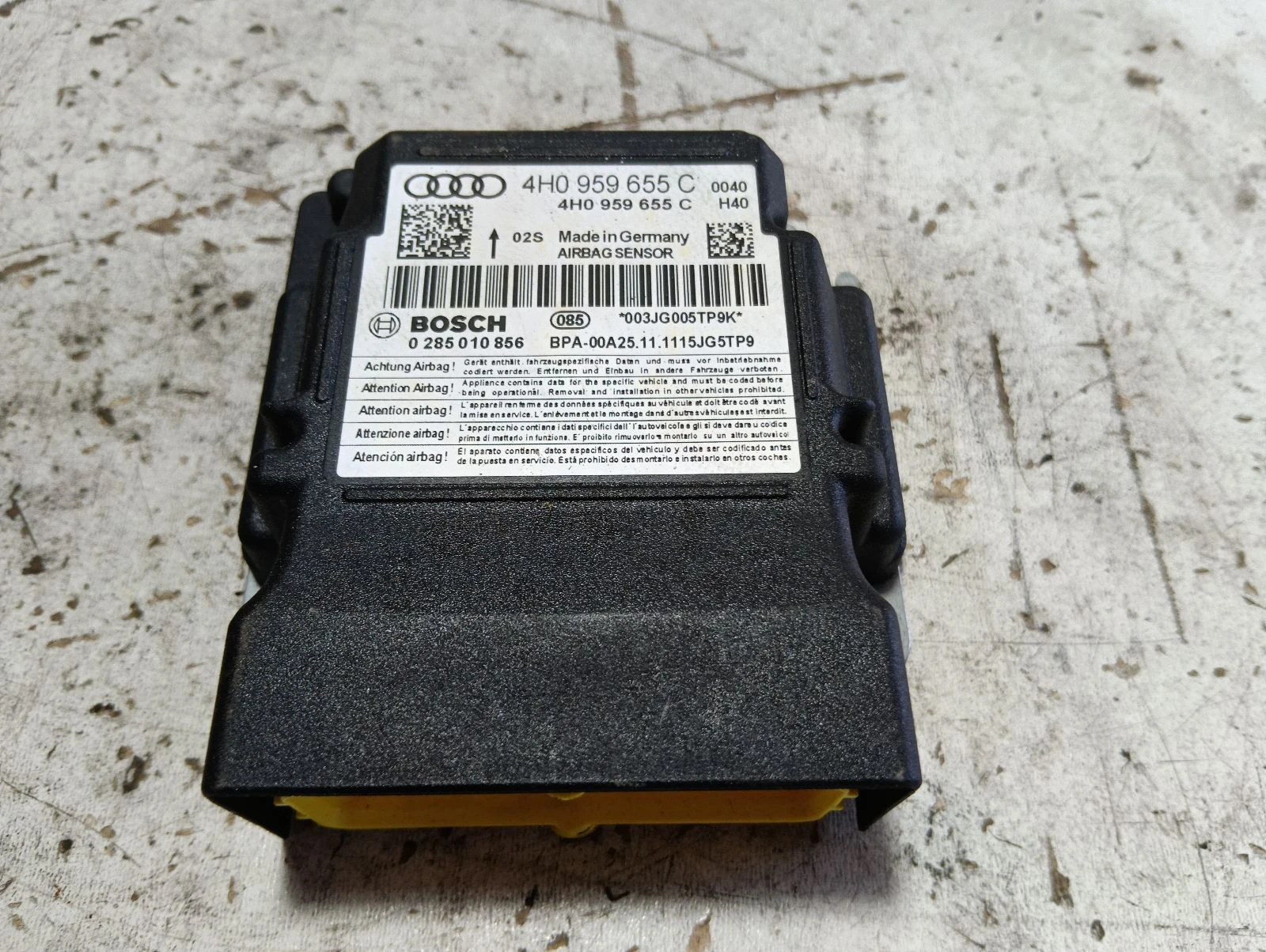 еърбег централа 4H0959655C Ауди А6 2.0 TDI