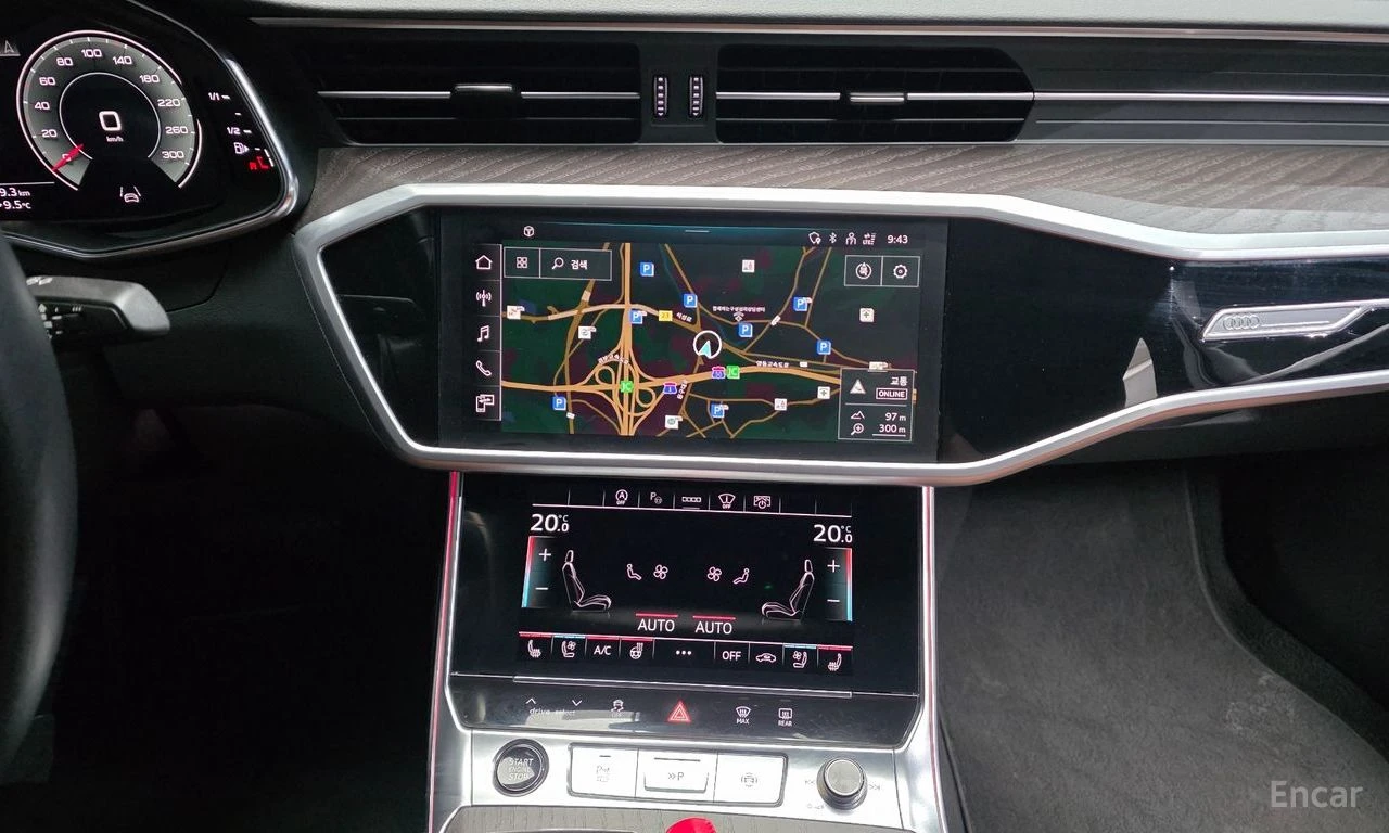 Audi A6 45TFSI* MATRIX* S* LINE* ОБДУХВАНЕ* ХЕДЪП* LANE* A, снимка 9 - Автомобили и джипове - 56008183
