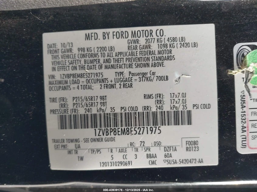 Ford Mustang 3.7l V6, снимка 9 - Автомобили и джипове - 53754794