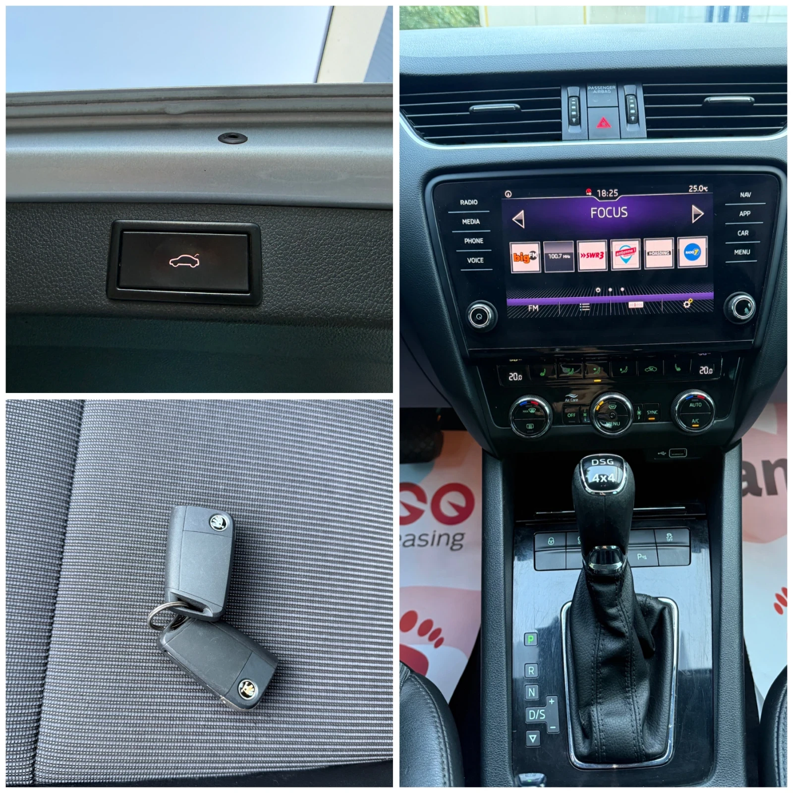 Skoda Octavia 2.0 TDi Full LED / 4x4 / DSG, снимка 13 - Автомобили и джипове - 55631292