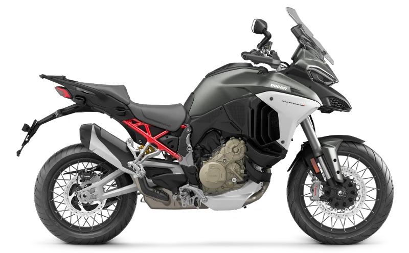 Ducati Multistrada V4 S ESSENTIAL AVIATOR GREY / ICEBER WHITE + SPOKE - изображение 2