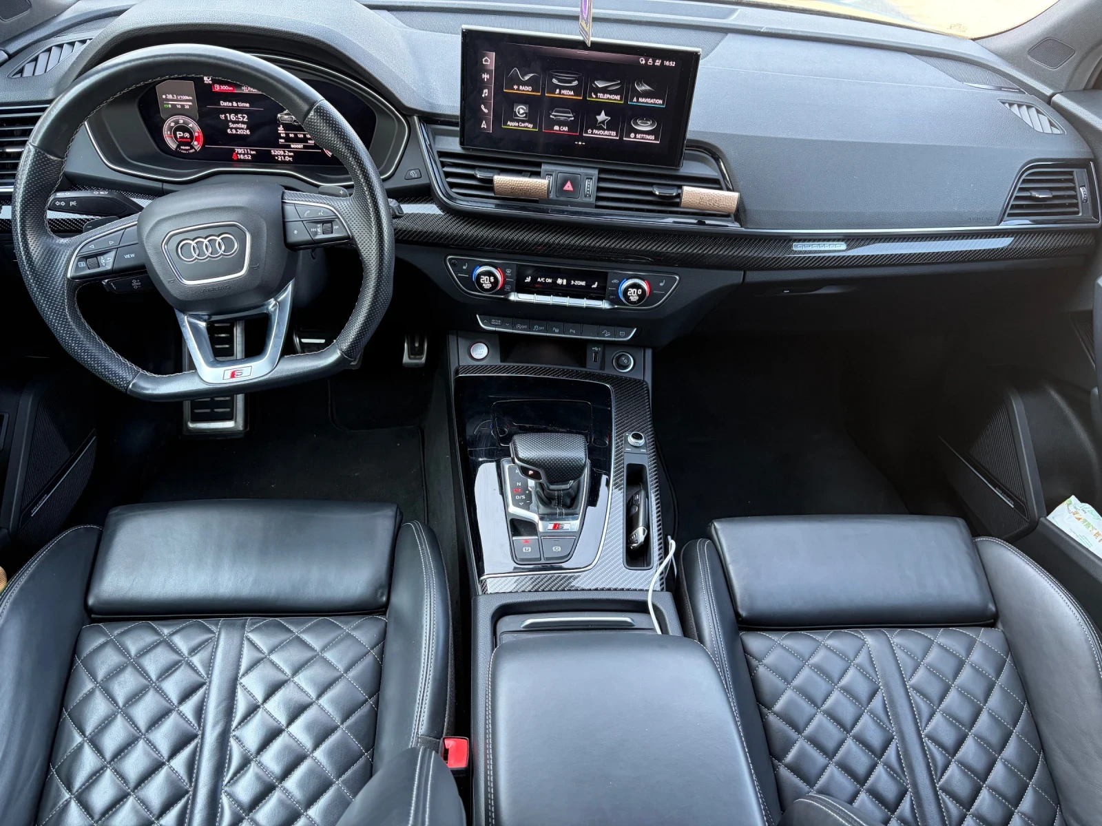 Audi SQ5 SPORTBACK/AIR/CARBON/MASSAGE/B&O/MATRIX, снимка 7 - Автомобили и джипове - 55972422