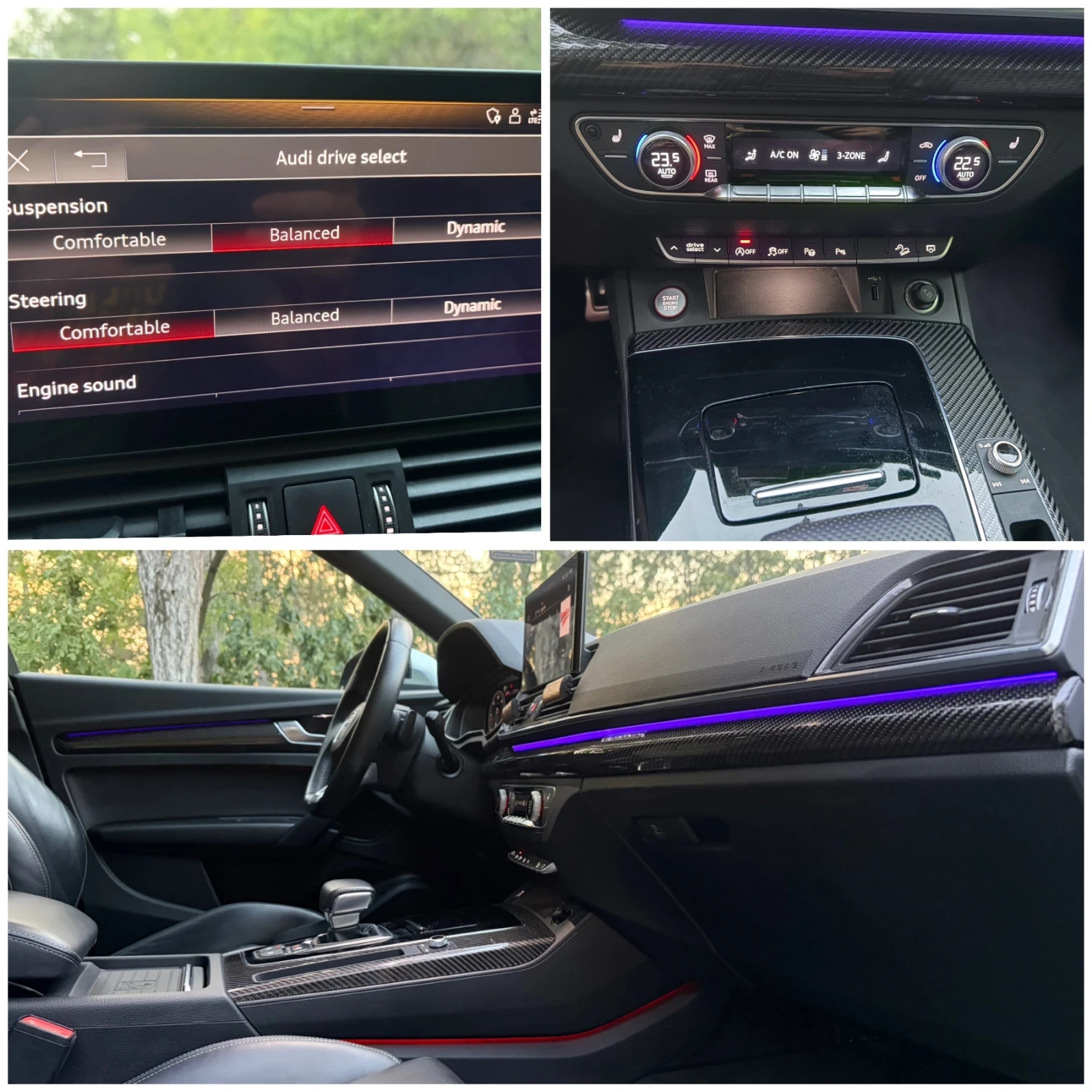 Audi SQ5 AIR/CARBON/MASSAGE/B&O/MATRIX, снимка 12 - Автомобили и джипове - 55972422