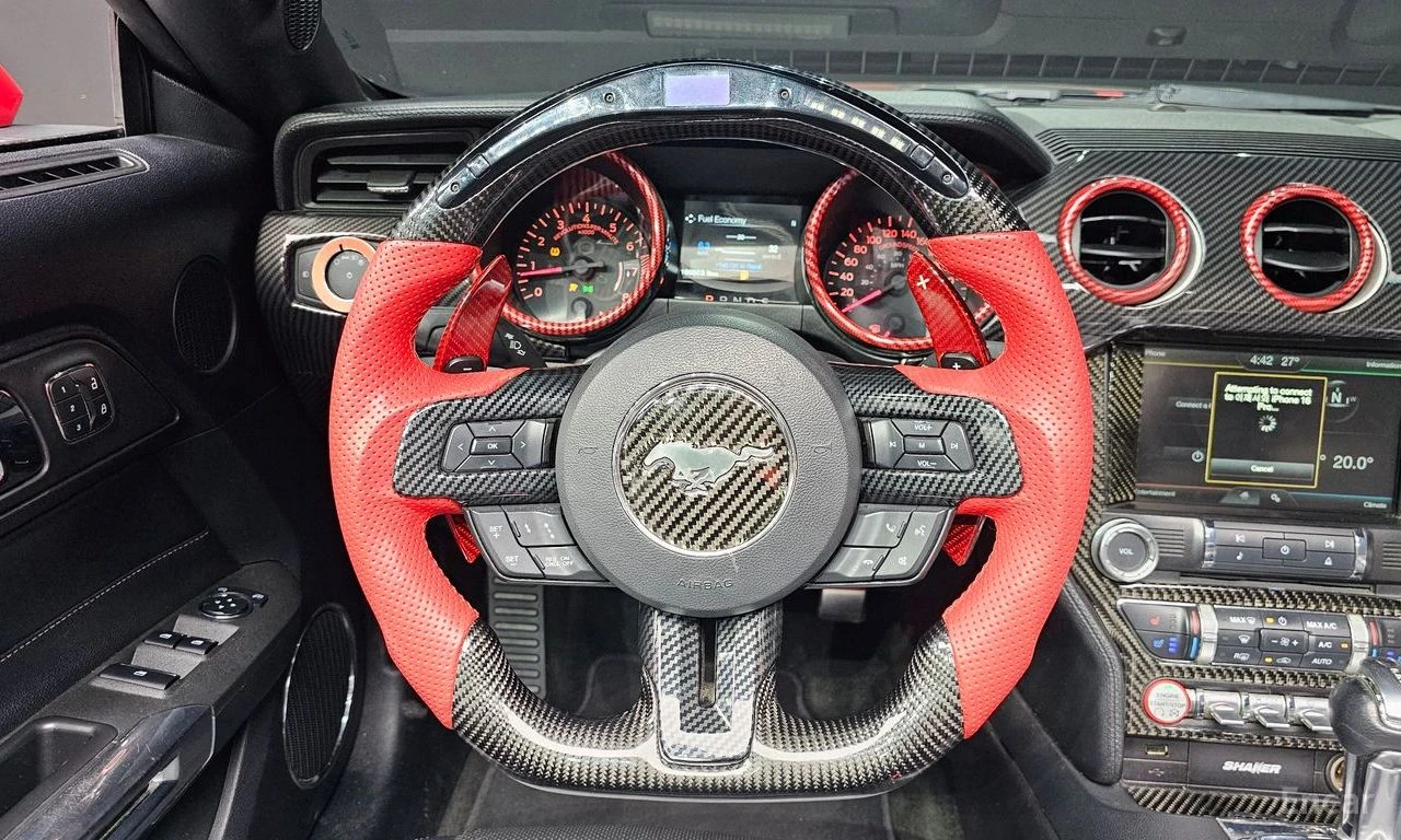 Ford Mustang 5.0 GT* ГЕНЕРАЦИЯ* F1 ВОЛАН* CARBON* DISTRONIC* , снимка 9 - Автомобили и джипове - 54923437