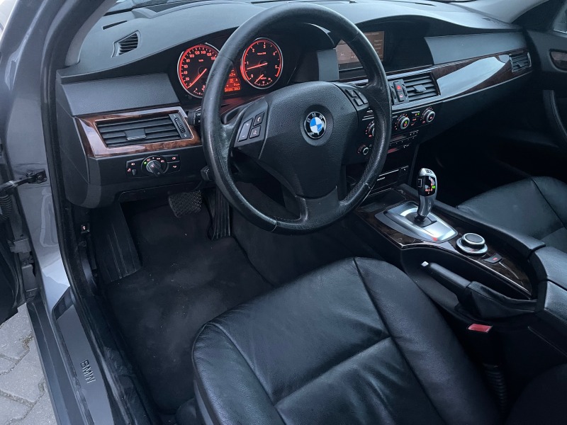 BMW 535 286к.с., спорт, автомaт, кожа, нави, мулти, евро4, снимка 17 - Автомобили и джипове - 35437578