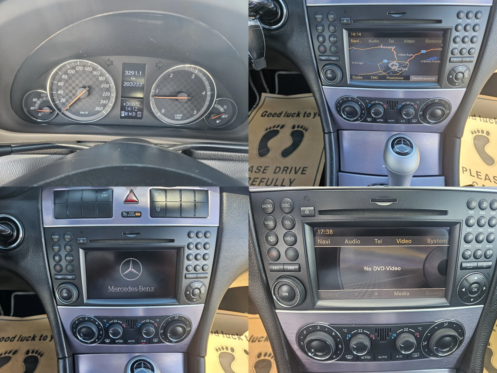 Mercedes-Benz CLC 2.2CDI КОЖА-НАВИГАЦИЯ-ПЕРФЕКТЕН, снимка 9 - Автомобили и джипове - 55221689