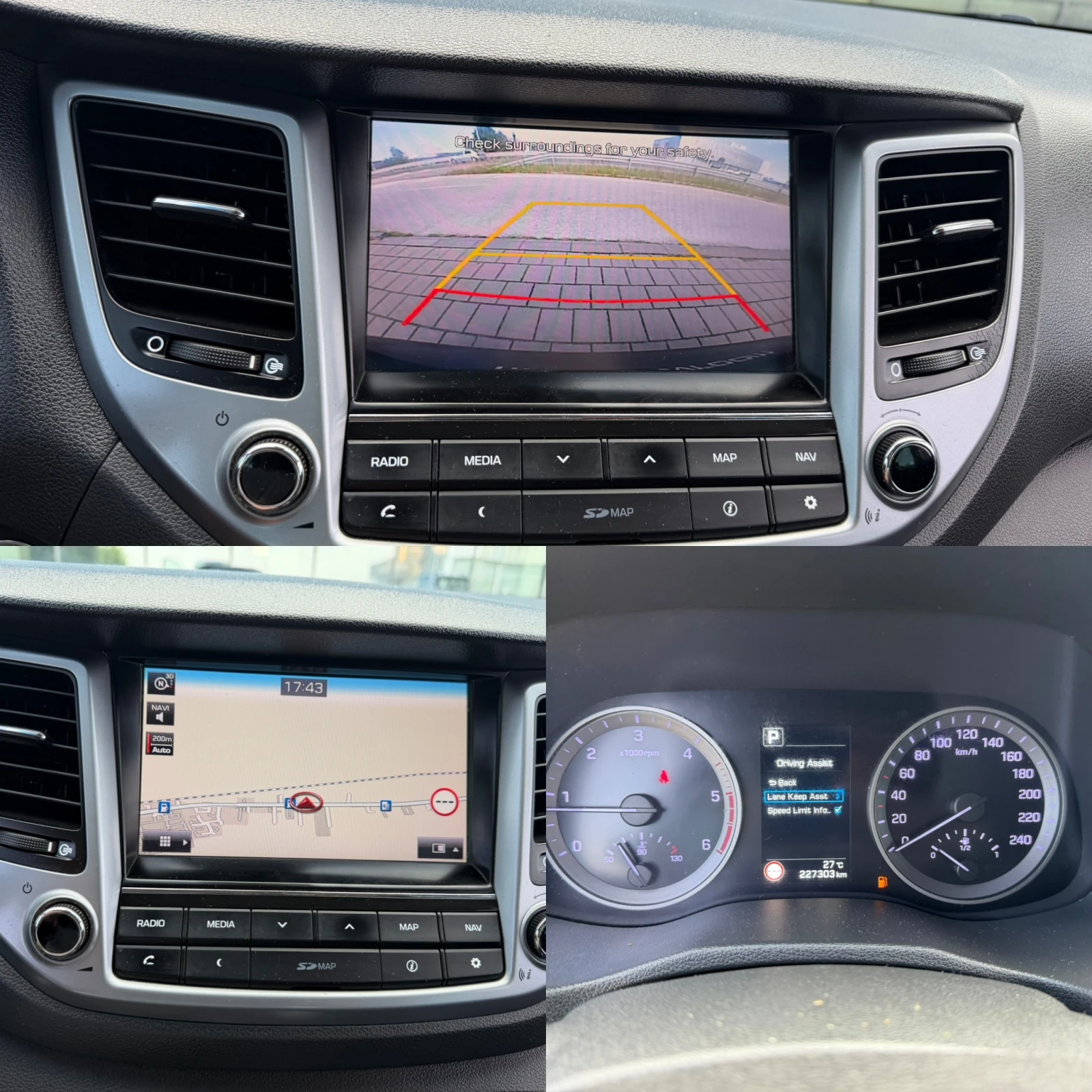 Hyundai Tucson КАМЕРА-KEYLESS-GO-ПОДГРЕВ-LANE-ASSIST-, снимка 13 - Автомобили и джипове - 55249584