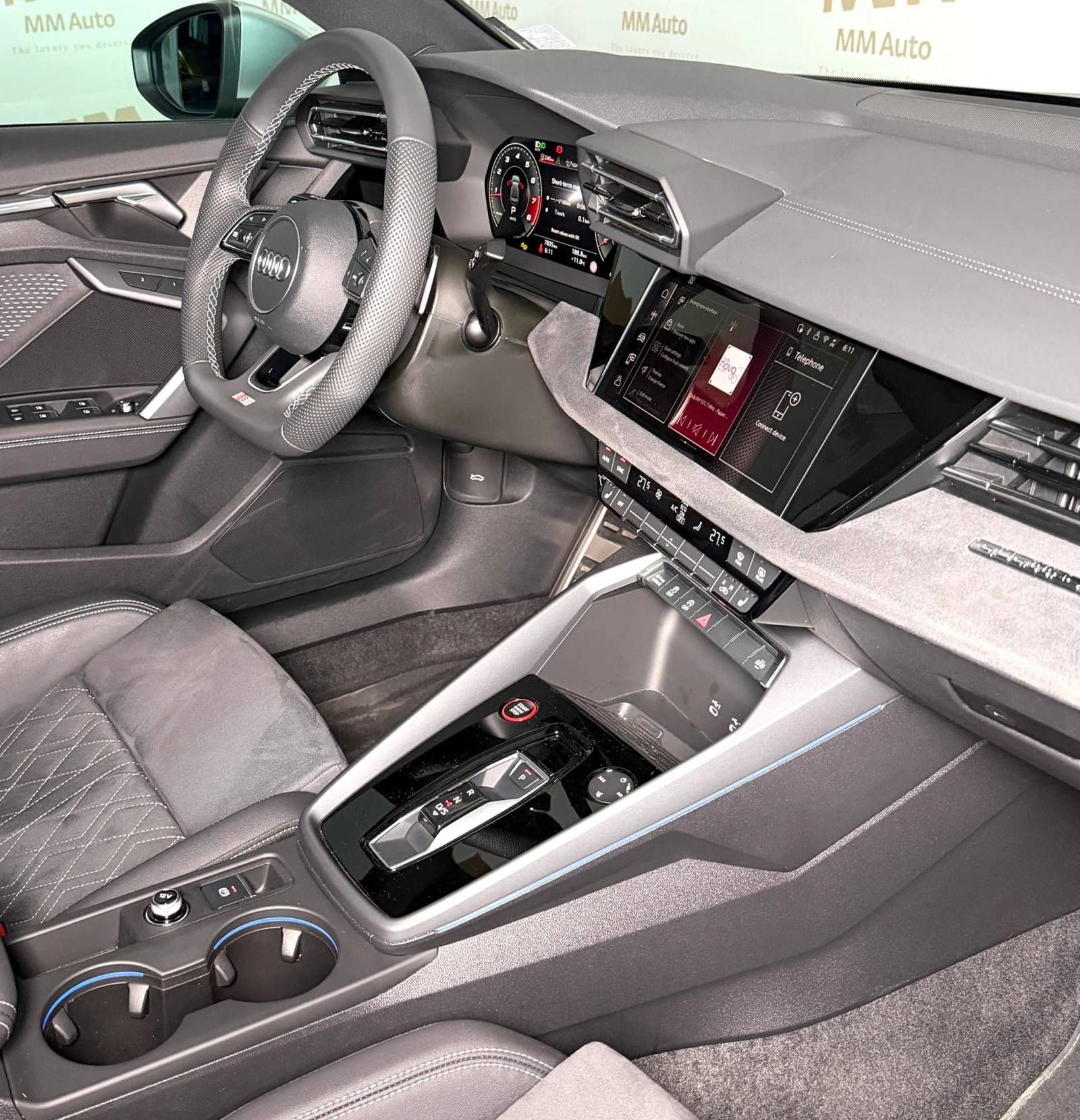 Audi S3 Limousine* Quattro* Гаранция* Alcantara* Асистенти - изображение 10